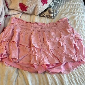Arula Pink Skirt with connected undershorts